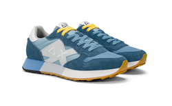 SNEAKER JAKI 2.0 BICOLORIN NYLON E SUEDE AVIO SCURO VERDE